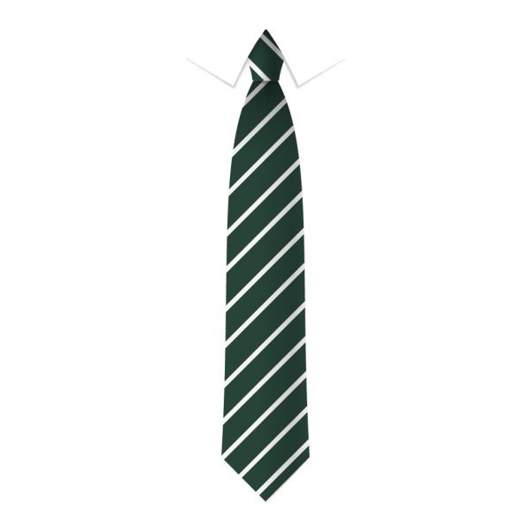 24 x Green & White Thin Stripe Ties - Schools, Commercial, Fancy Dress, Hen & Stag Do