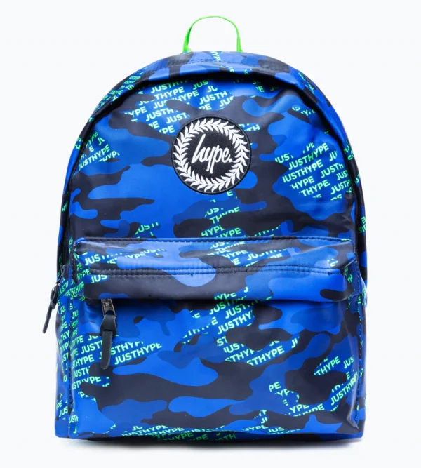 HYPE NEON LOGO CAMO BACKPACK